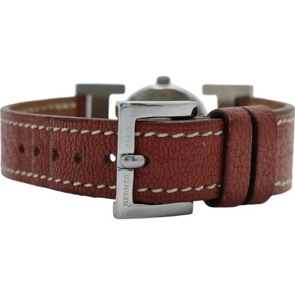 488435AQ (S6) Hermes Watch PA1.210 21mm Women's Brown Stainless Steel - Picture 3 of 9
